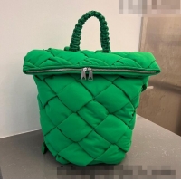 Best Quality Bottega Veneta Backpack bag in Intreccio Nylon 690891 Parrot Green 2023