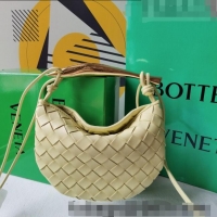 Most Popular Bottega Veneta Mini Sardine Bag in Intrecciato Leather 744267 Ice Cream Yellow 2023