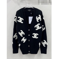 ​Top Design Chanel Wool & Cashmere Cardigan CH102324 Black 2023