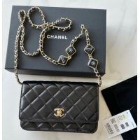 Buy Fashionable Chanel WALLET ON CHAIN AP3413 Black