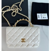 Good Taste Chanel SMALL FLAP BAG AP3504 White