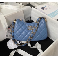 Promotional Discount Chanel SMALL HOBO HANDBAG AP3647 blue