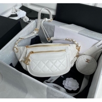 Most Popular Chanel pocket AS1077 White