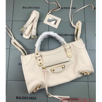 Super Quality Balenciaga WOMENS NEO CLASSIC HANDBAG 06715 Cream