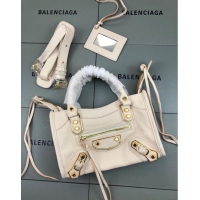 Famous Brand Balenciaga WOMENS NEO CLASSIC HANDBAG 06713 Cream