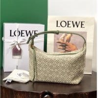 Good Taste Loewe Miniature Anagram Jacquard and cow leather bag 651420 Green&avocado green