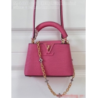 Promotional Louis Vuitton Capucines Mini Lizard print N81209 Rose