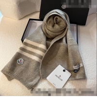 Market Sells Moncler Knit Long Scarf 30x175cm 1028 Grey 2023