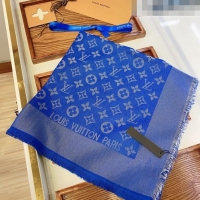 Top Quality Louis Vuitton Monogram Scarf LV103015 Silver/Blue 2023