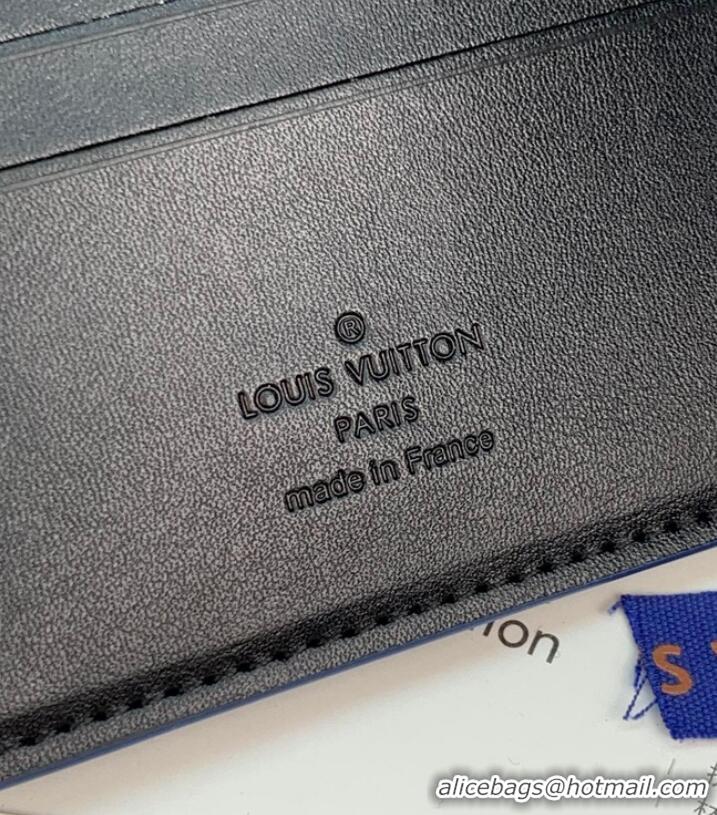 Famous Brand Louis Vuitton Multiple Wallet M82562 Blue