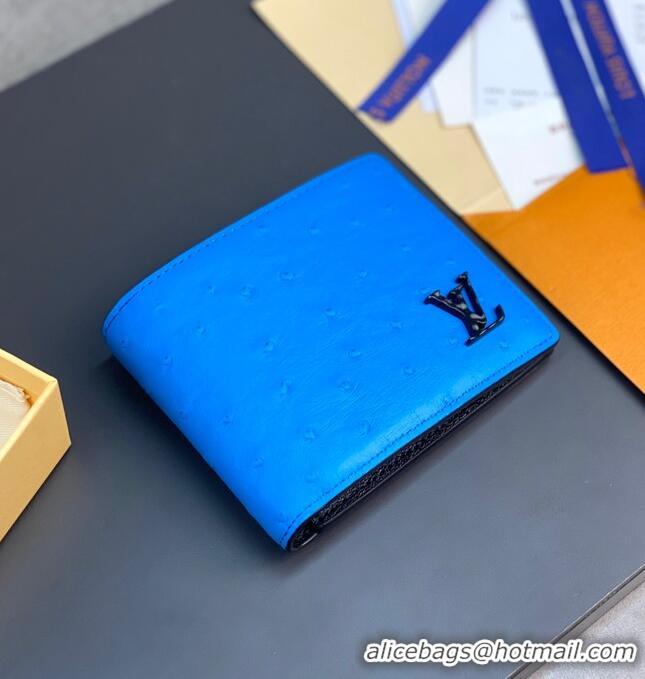 Famous Brand Louis Vuitton Multiple Wallet N82508 Blue