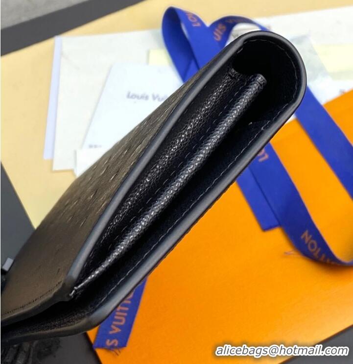 Good Quality Louis Vuitton BRAZZA WALLET N82509 Black