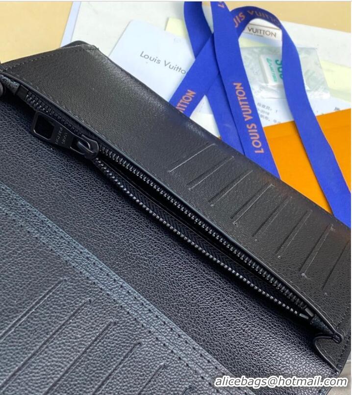 Good Quality Louis Vuitton BRAZZA WALLET N82509 Black