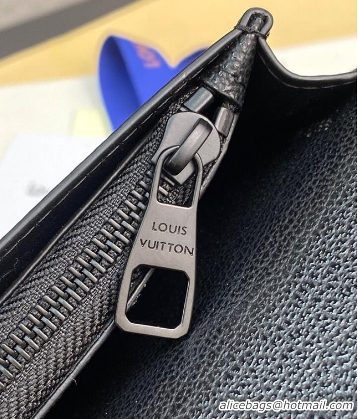 Good Quality Louis Vuitton BRAZZA WALLET N82509 Black