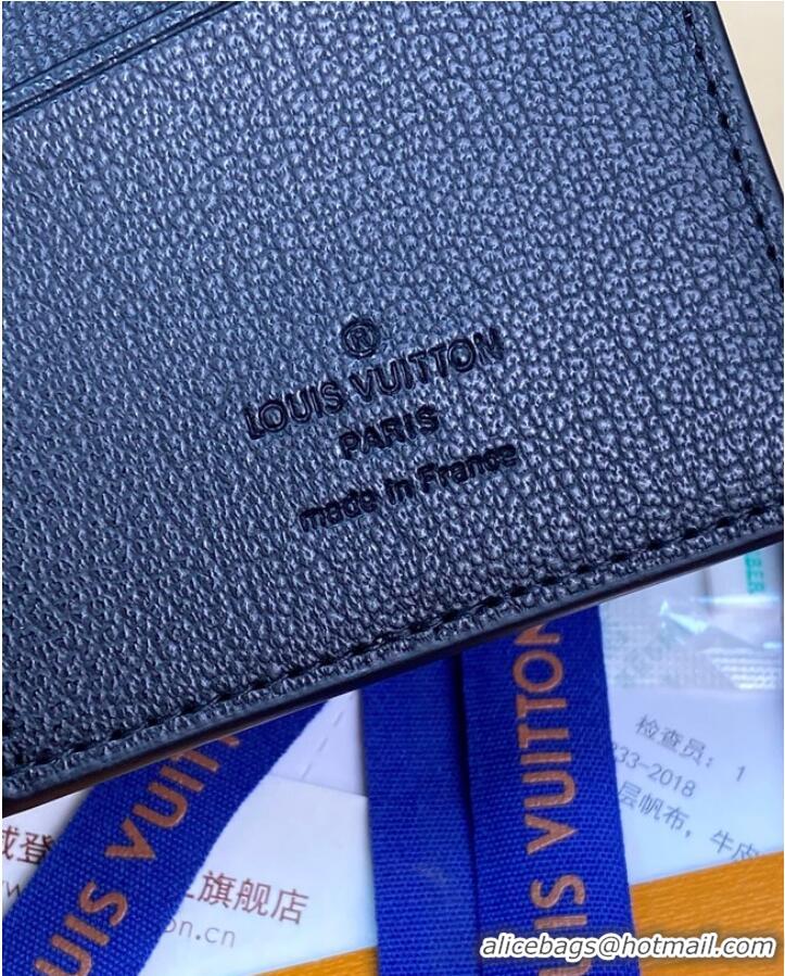 Good Quality Louis Vuitton BRAZZA WALLET N82509 Black