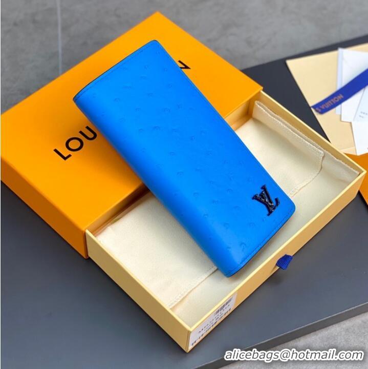 Super Quality Louis Vuitton BRAZZA WALLET N82509 Blue