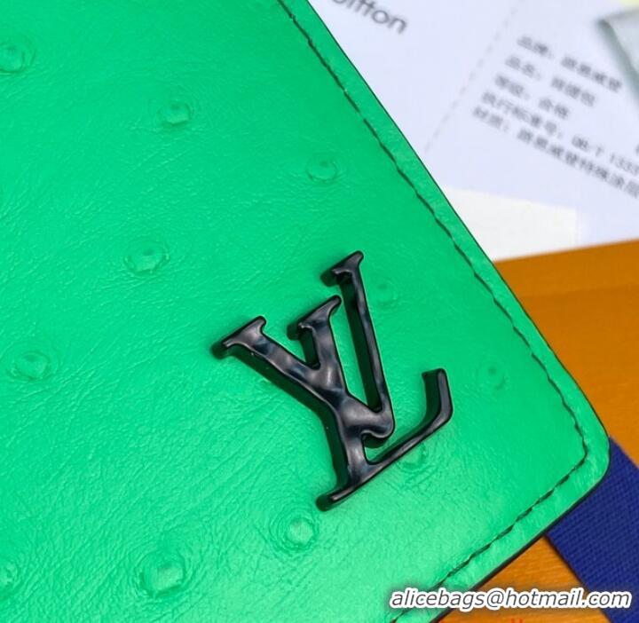 Well Crafted Louis Vuitton BRAZZA WALLET N82509 Green