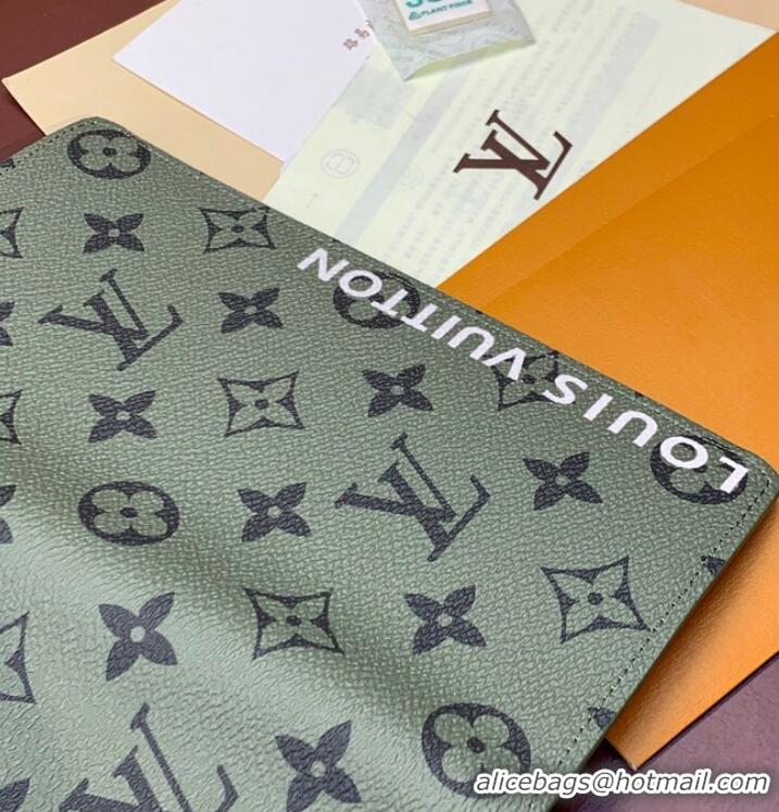 Reasonable Price Louis Vuitton BRAZZA WALLET M82790 Khaki Green