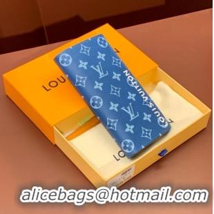 Super Quality Louis Vuitton BRAZZA WALLET M82790 Blue