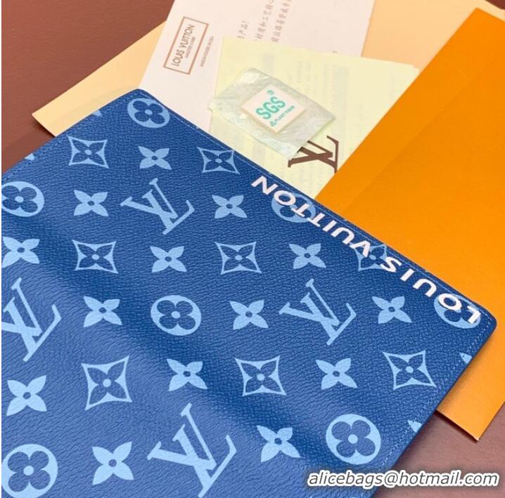 Super Quality Louis Vuitton BRAZZA WALLET M82790 Blue