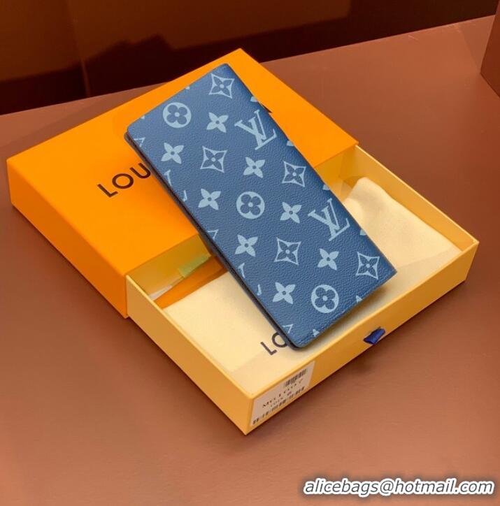 Super Quality Louis Vuitton BRAZZA WALLET M82790 Blue