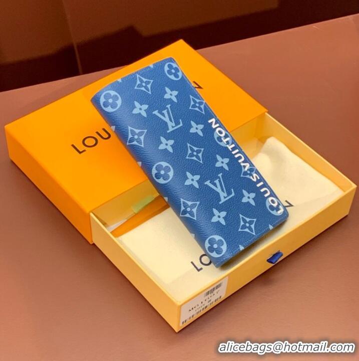 Super Quality Louis Vuitton BRAZZA WALLET M82790 Blue