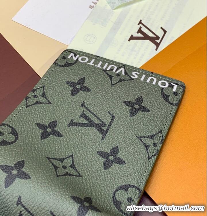 Pretty Style Louis Vuitton Slender Wallet M82798 Khaki Green