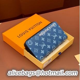 Hot Sell Cheap Louis Vuitton Zippy Vertical Wallet M82799 Blue