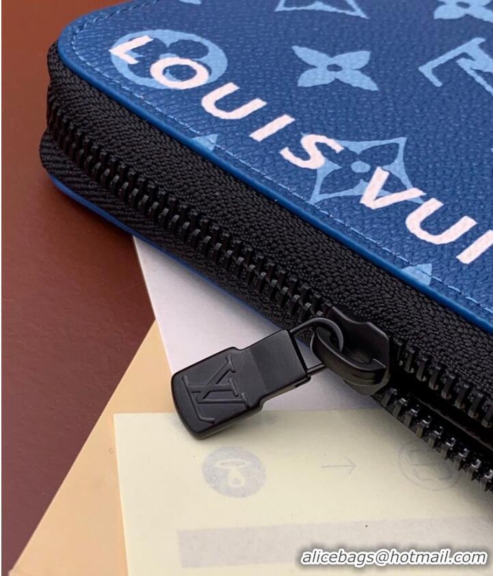 Hot Sell Cheap Louis Vuitton Zippy Vertical Wallet M82799 Blue