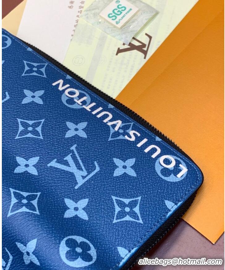 Hot Sell Cheap Louis Vuitton Zippy Vertical Wallet M82799 Blue