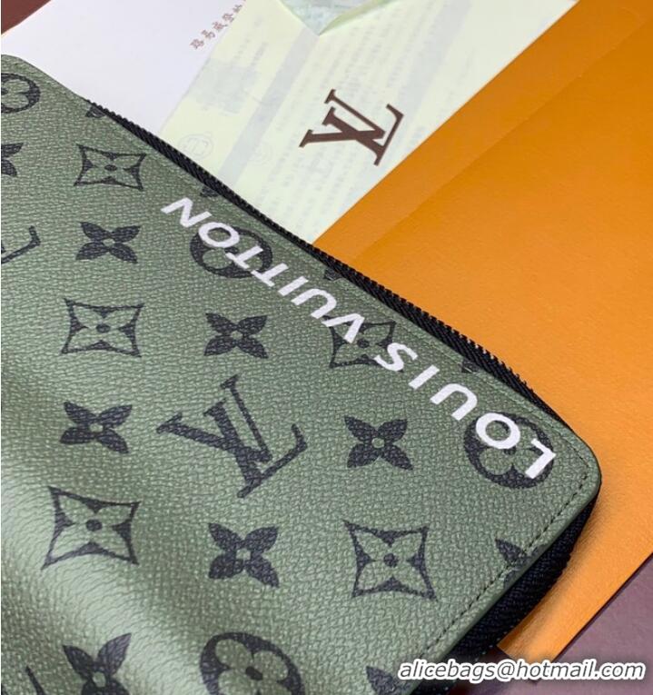 Buy Cheapest Louis Vuitton Zippy Vertical Wallet M82799 Khaki Green