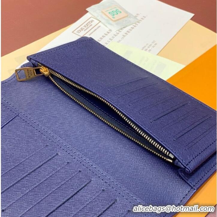 Promotional Louis Vuitton Brazza Wallet M82826 Blue