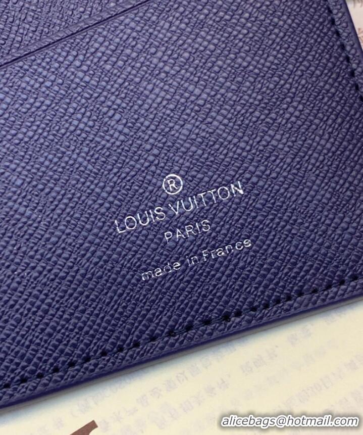 Promotional Louis Vuitton Brazza Wallet M82826 Blue