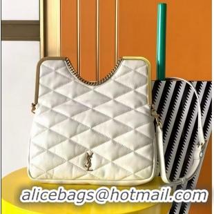 Famous Brand SAINT LAURENT LEATHER BAG Y668720 WHITE