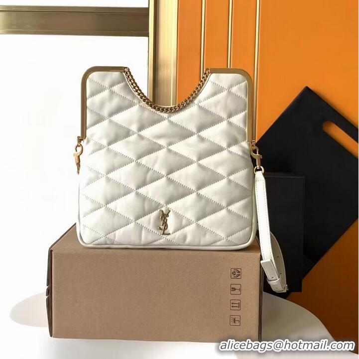 Famous Brand SAINT LAURENT LEATHER BAG Y668720 WHITE