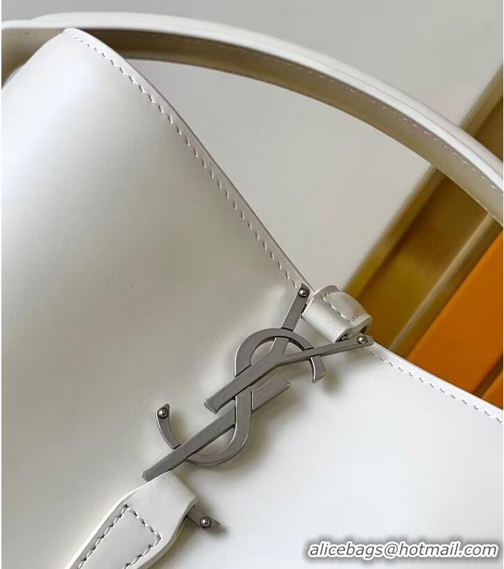 Unique Discount SAINT LAURENT LE 37 SMALL IN SHINY LEATHER 7490362 WHITE