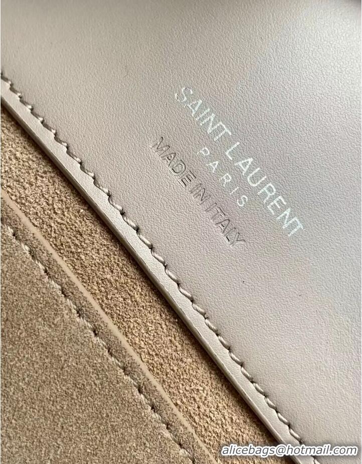 Big Discount SAINT LAURENT LE 37 SMALL IN SHINY LEATHER 7490362 SEASALT