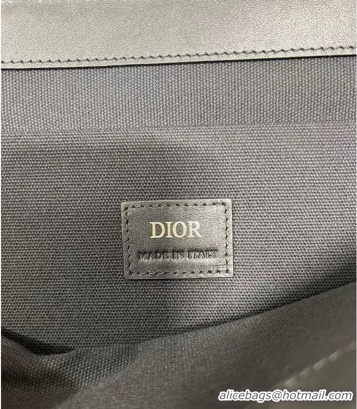 Top Quality Dior Essentials SAFARI TOTE BAG Black Dior Oblique Jacquard and Grained Calfskin 1bSSH22