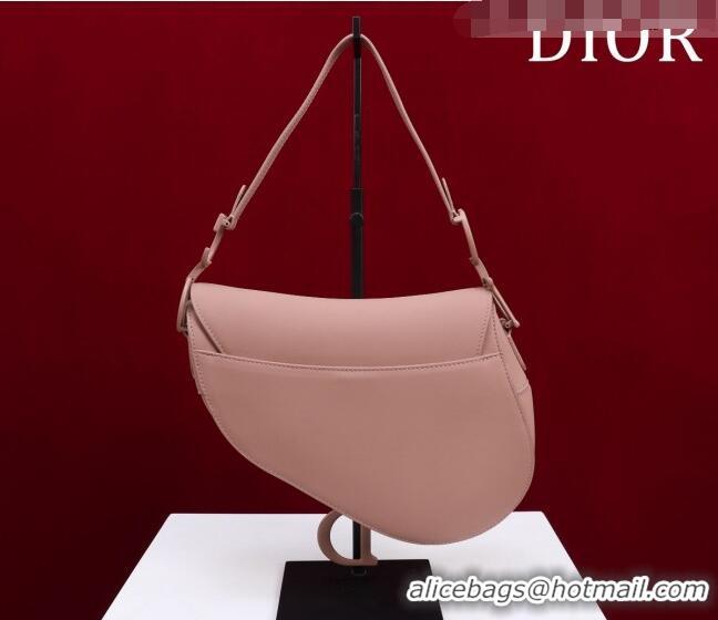 Super Quality Dior Mini/Medium Saddle Bag with Strap in Grained Calfskin CD1117 All Pink 2023