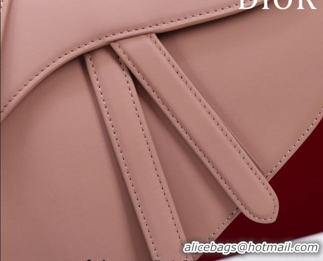 Super Quality Dior Mini/Medium Saddle Bag with Strap in Grained Calfskin CD1117 All Pink 2023