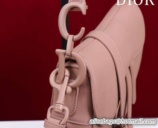 Super Quality Dior Mini/Medium Saddle Bag with Strap in Grained Calfskin CD1117 All Pink 2023