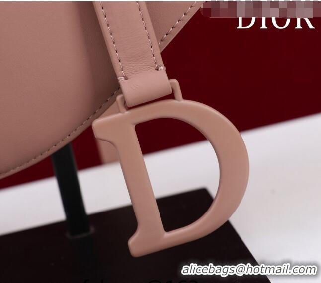 Super Quality Dior Mini/Medium Saddle Bag with Strap in Grained Calfskin CD1117 All Pink 2023