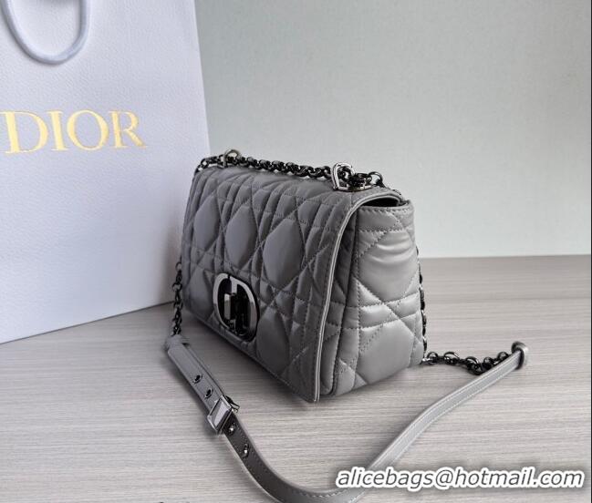 Buy Fashionable Dior Medium Caro Chain Bag in Quilted Macrocannage Calfskin M9242 Grey 2023