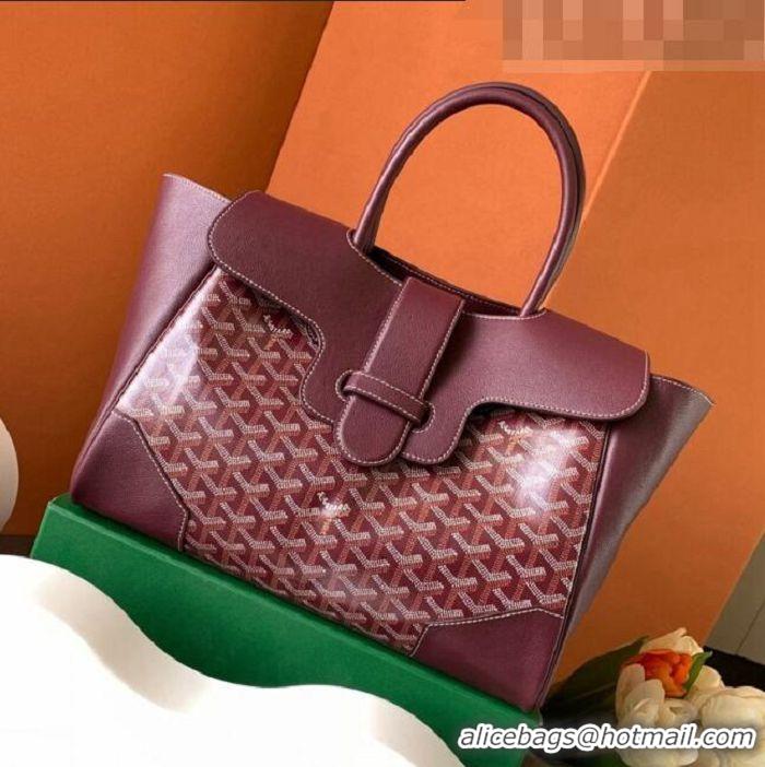 Well Crafted Goyard Saigon Tote Bag GY11011 Burgundy