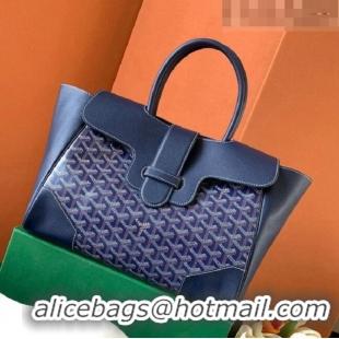 Best Quality Goyard Saigon Tote Bag GY11011 Navy Blue