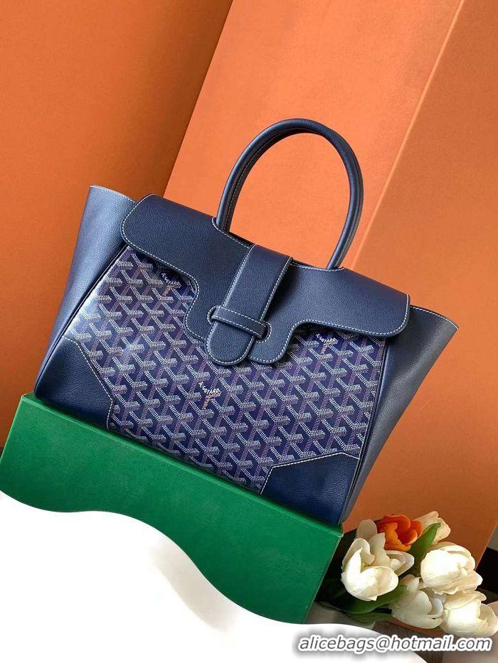 Best Quality Goyard Saigon Tote Bag GY11011 Navy Blue