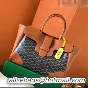 Popular Style Goyard Saigon Tote Bag GY11011 Black And Tan