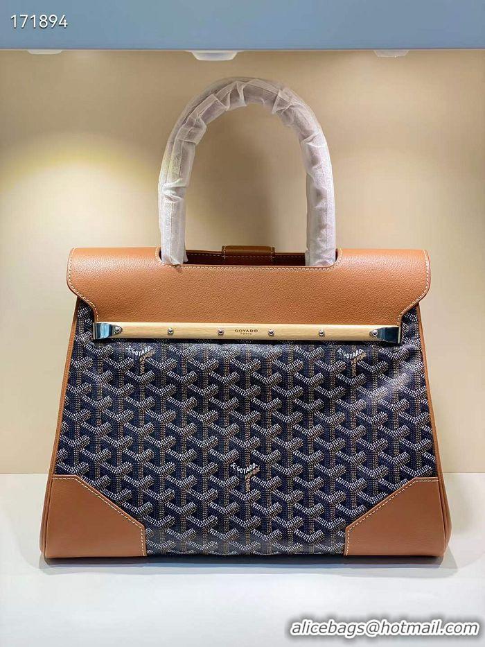 Popular Style Goyard Saigon Tote Bag GY11011 Black And Tan