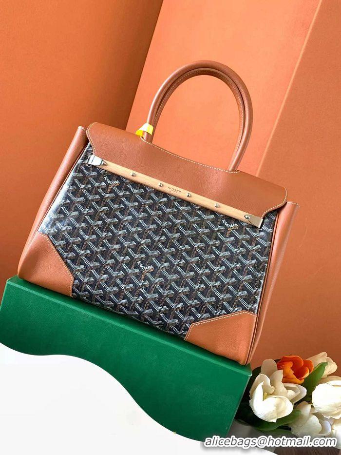 Popular Style Goyard Saigon Tote Bag GY11011 Black And Tan