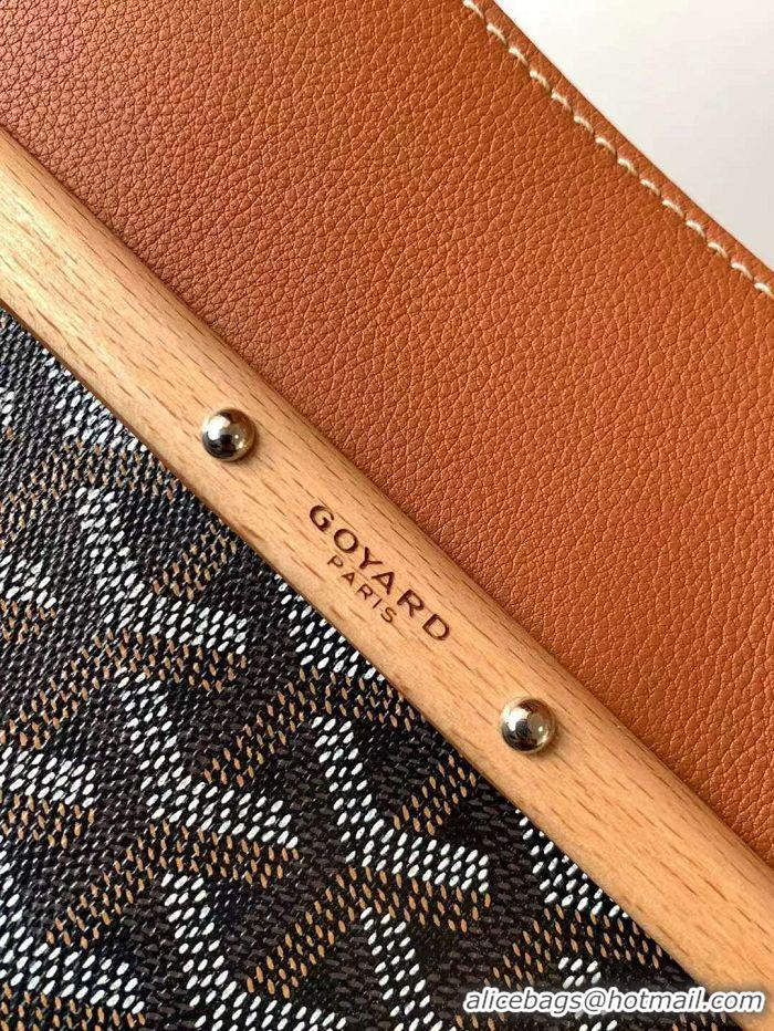 Popular Style Goyard Saigon Tote Bag GY11011 Black And Tan